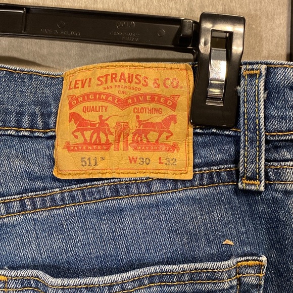 Levi’s 511 size 30x32 dark denim washed jeans - Picture 5 of 7